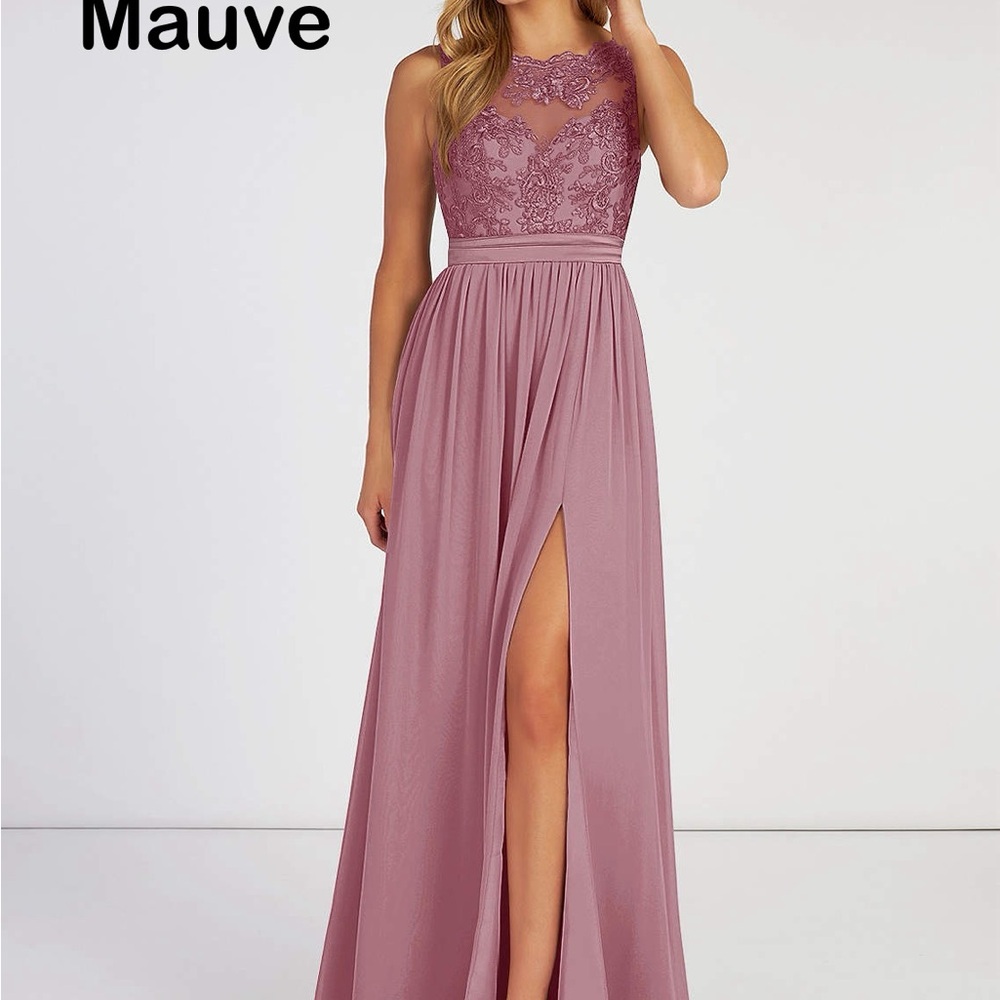 Mauve Lace Gown
